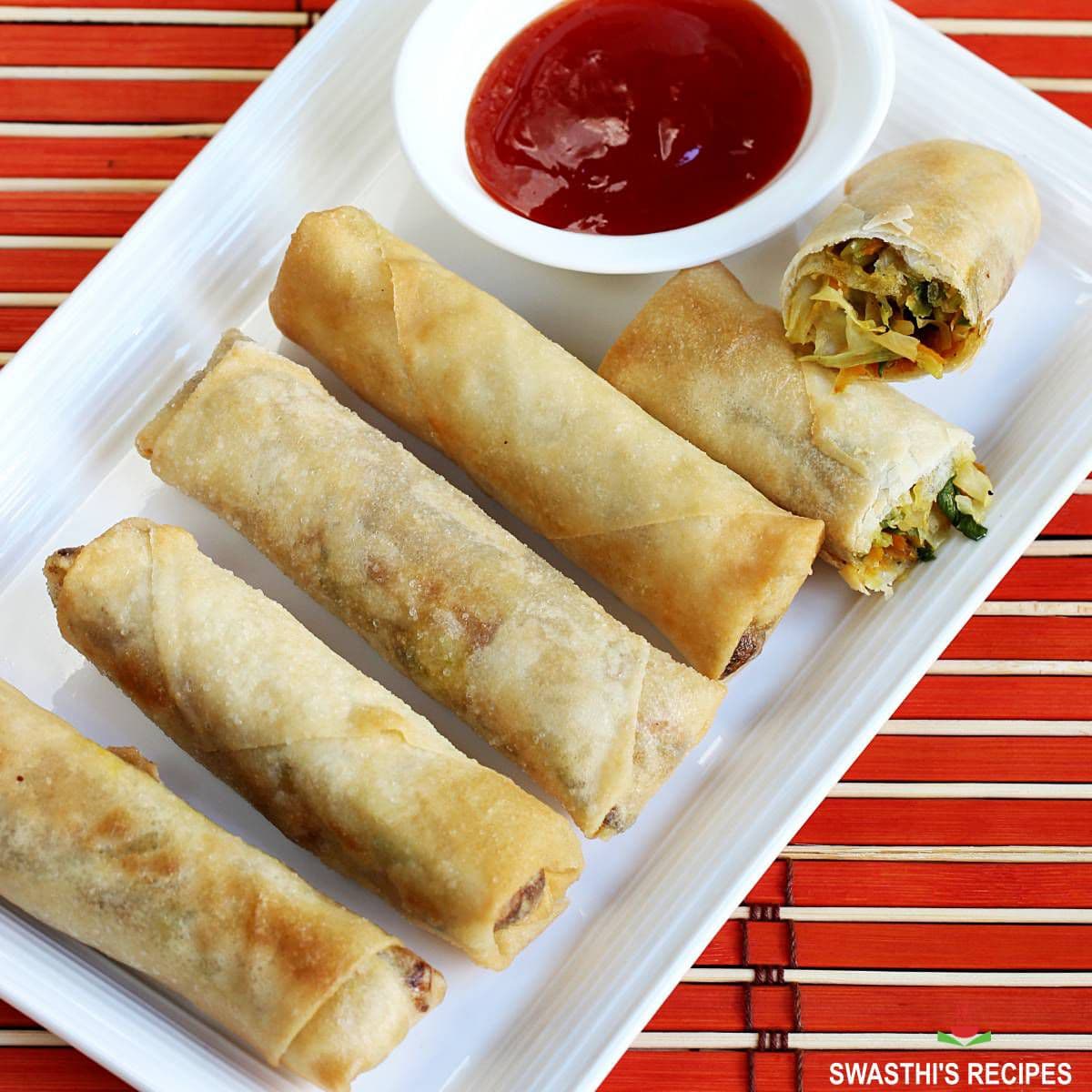 Veg Spring roll [3 pieces)